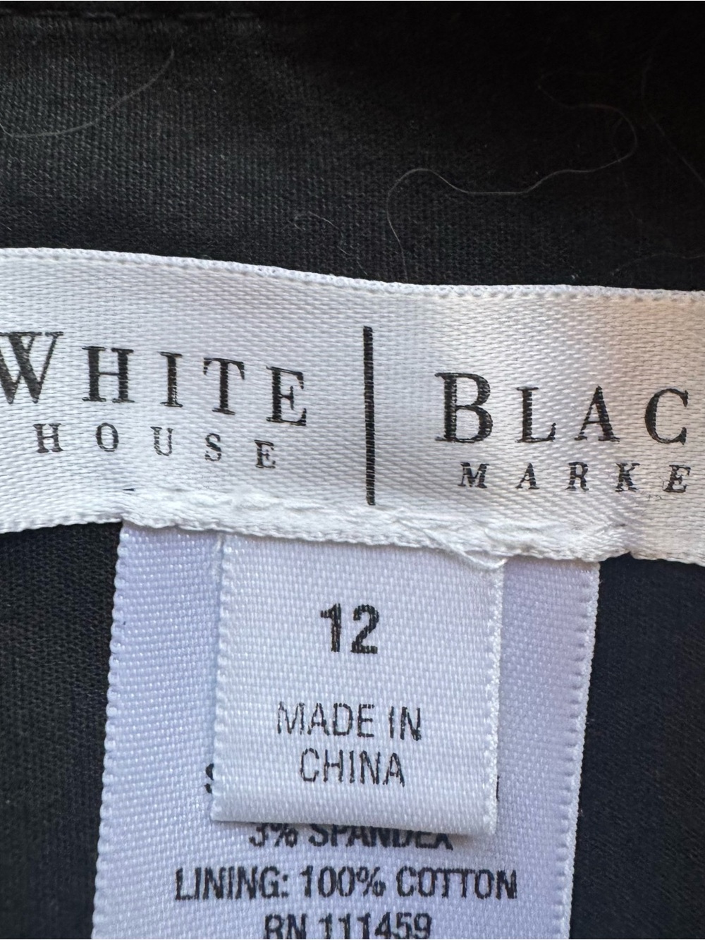 White House Black Market Black/White Floral Flare Skirt SZ: 12 #1 - Picture 10 of 10
